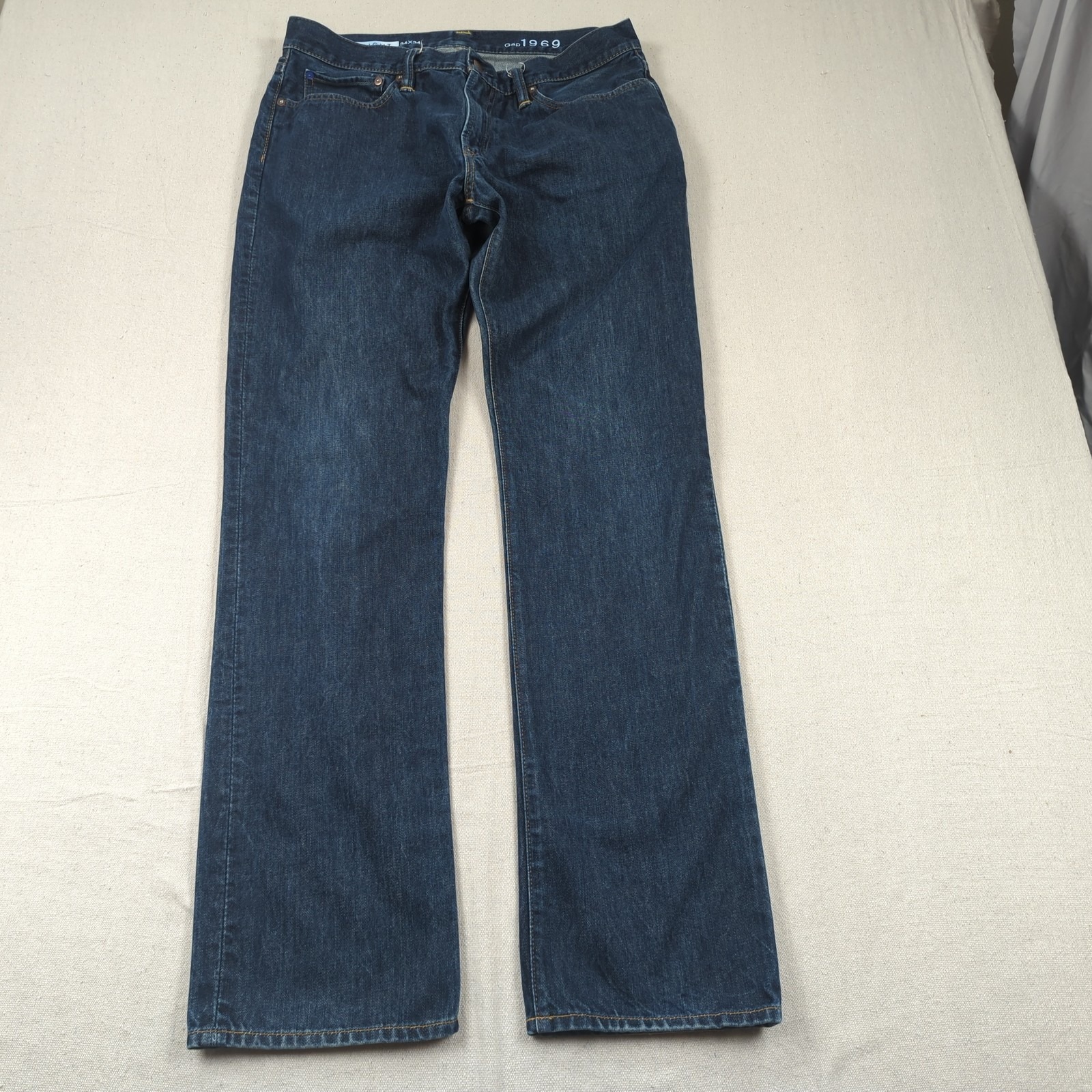 Gap 1969 Jeans Mens 34x34 Blue Standard Straight Faded Casual Preppy